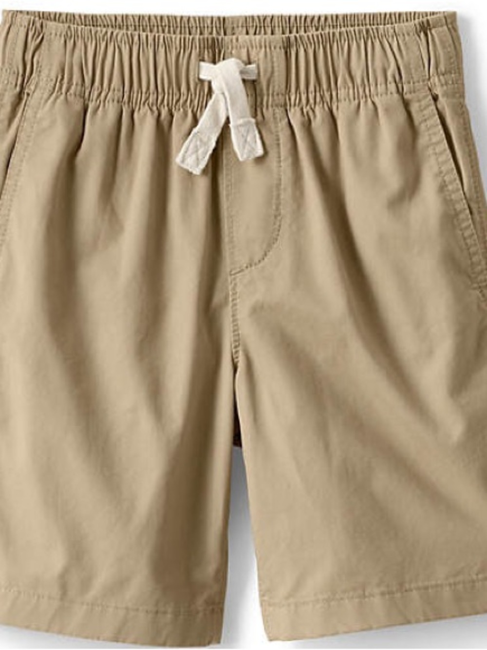 [Like New] Lands' End Boy’s Elastic Khaki Shorts w/ Tie & pockets - S (6/7)